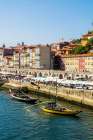 Riverside along the Douro River, Porto, Portugal. Art Print